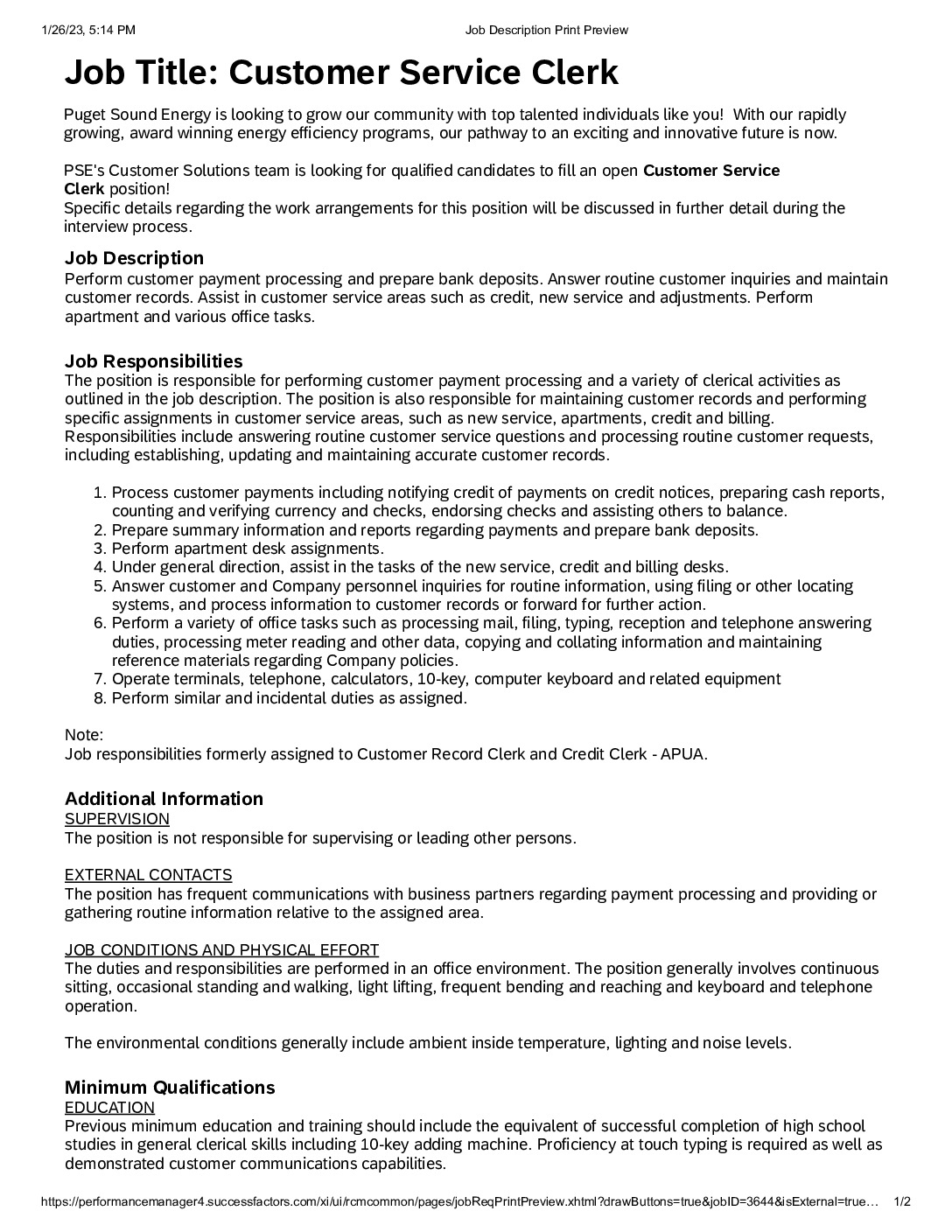 thumbnail of 3644 – Customer Service Clerk – Bothell
